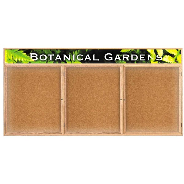 United Visual Products Open Faced Traditional Corkboard, 48x36" UV642A-BRONZE-FORBO - main